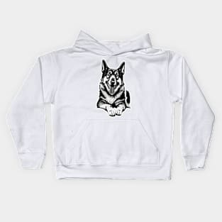 German Shepherd Kids Hoodie